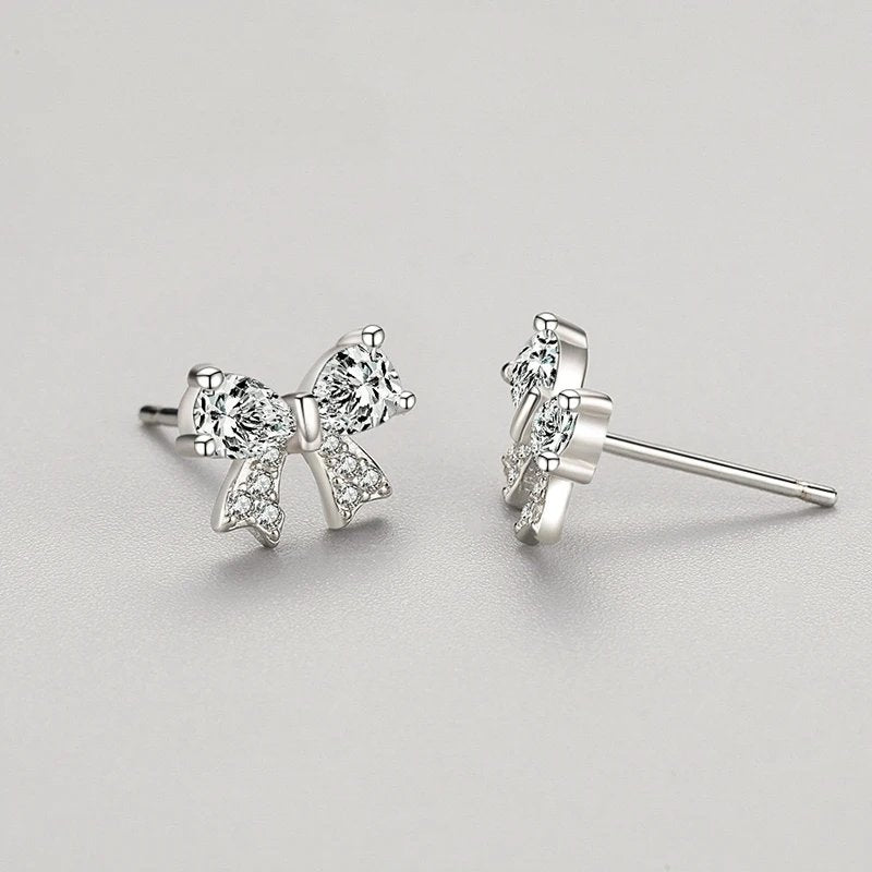Crystal Bow Earrings