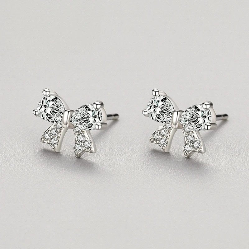 Crystal Bow Earrings