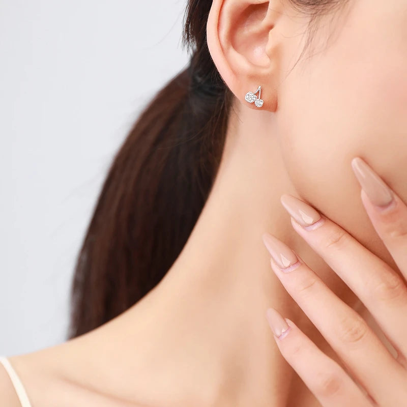 Crystal Cherry Earrings