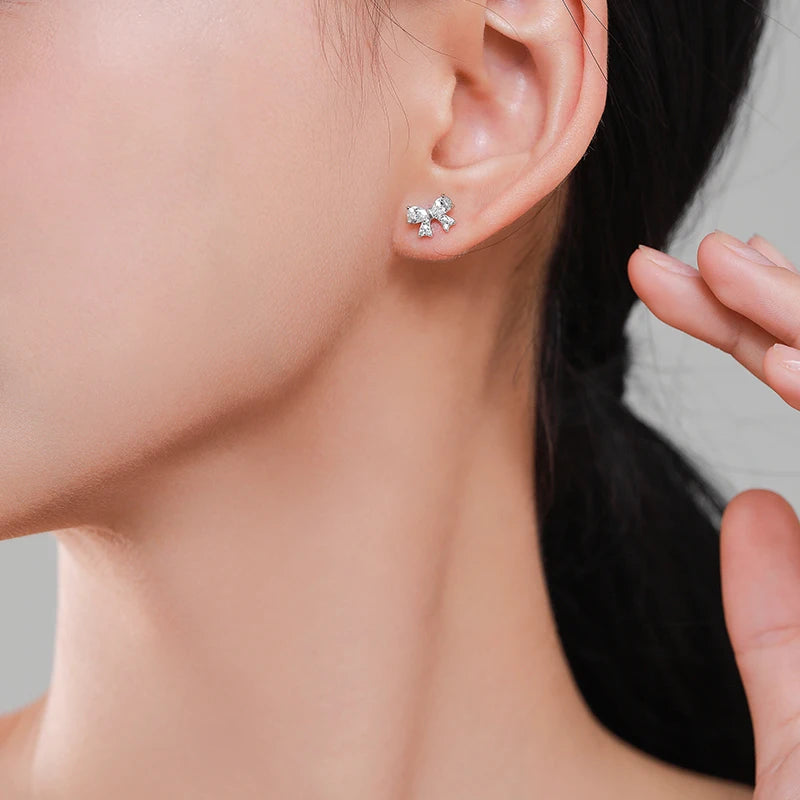 Crystal Bow Earrings