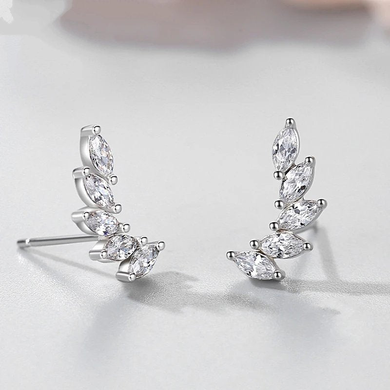 Silver Vine Earrings