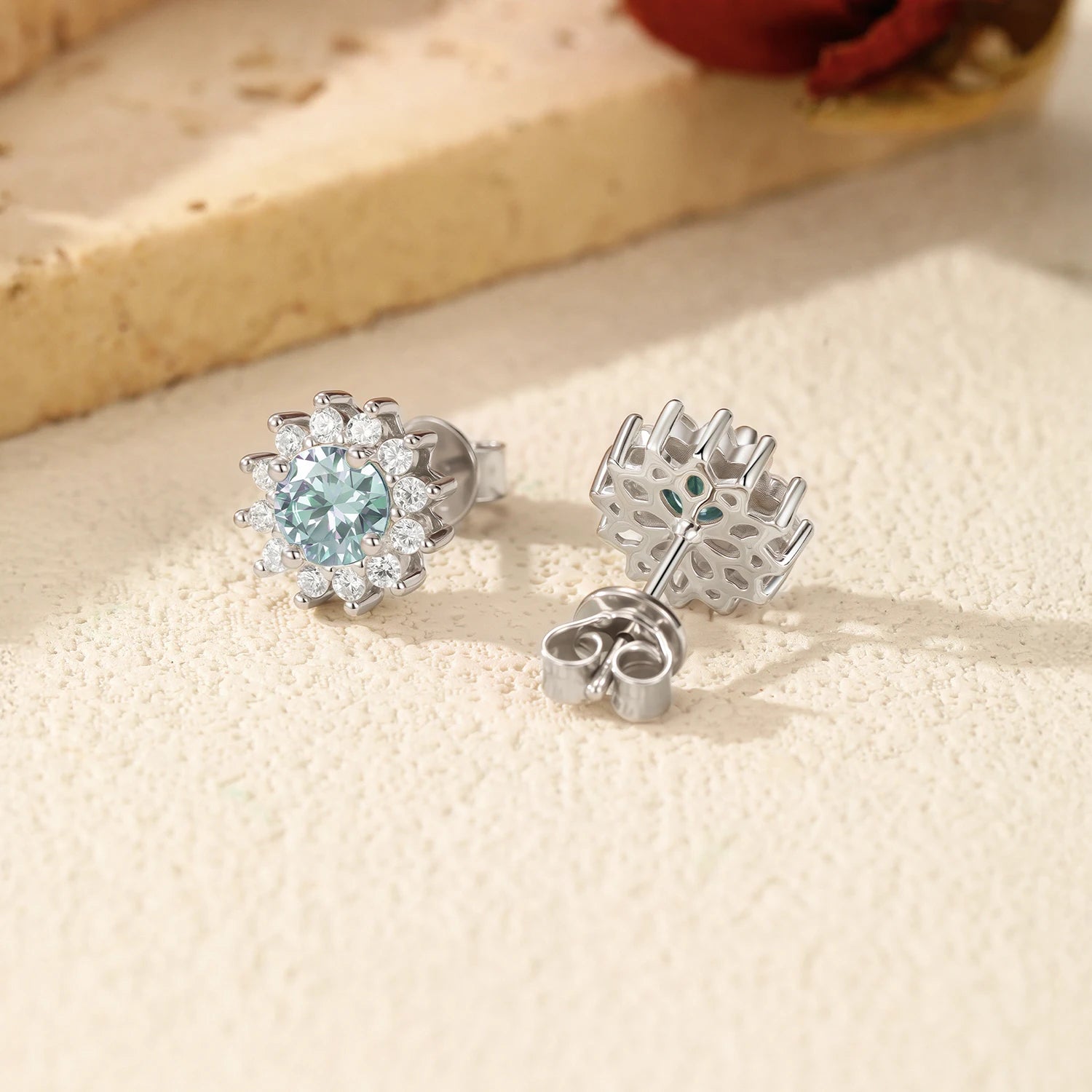 Aqua Star Earrings