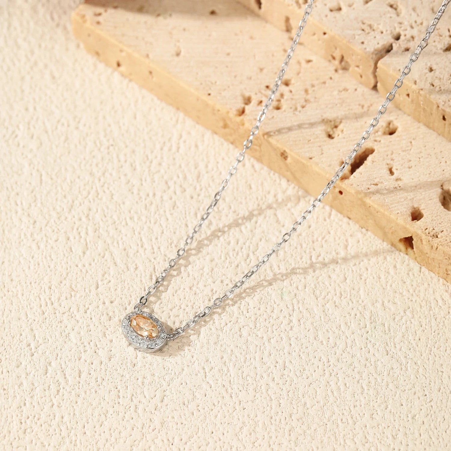 Elegant Halo Necklace